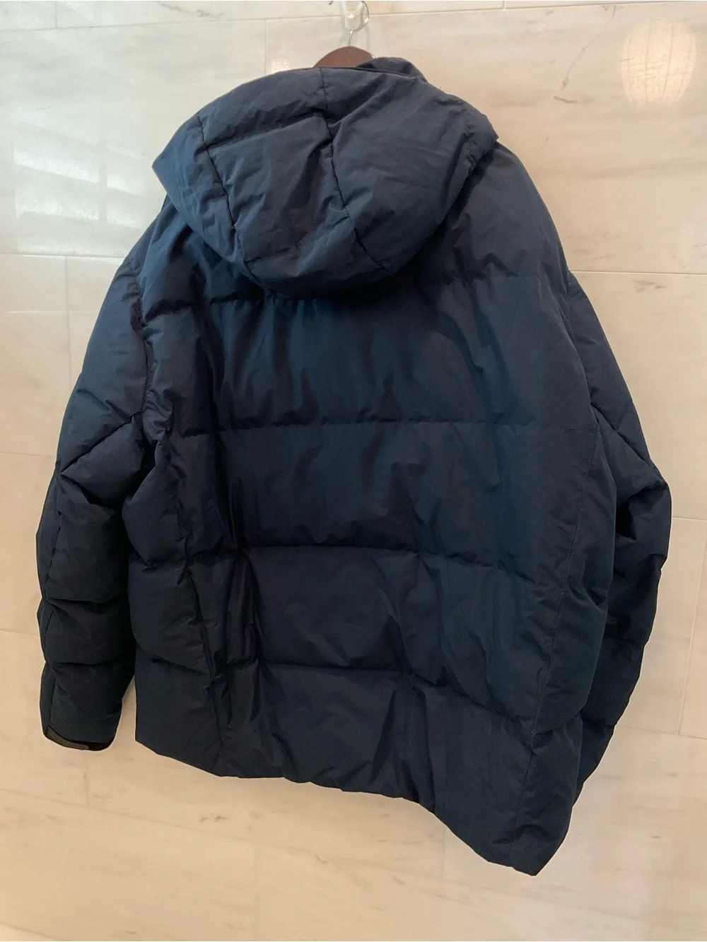 POLO Ralph Lauren Big & Tall Navy HOODED DOWN FILLED Puffer Parka Jacket sz 3XLT